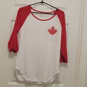Baseball style canada t-shirt